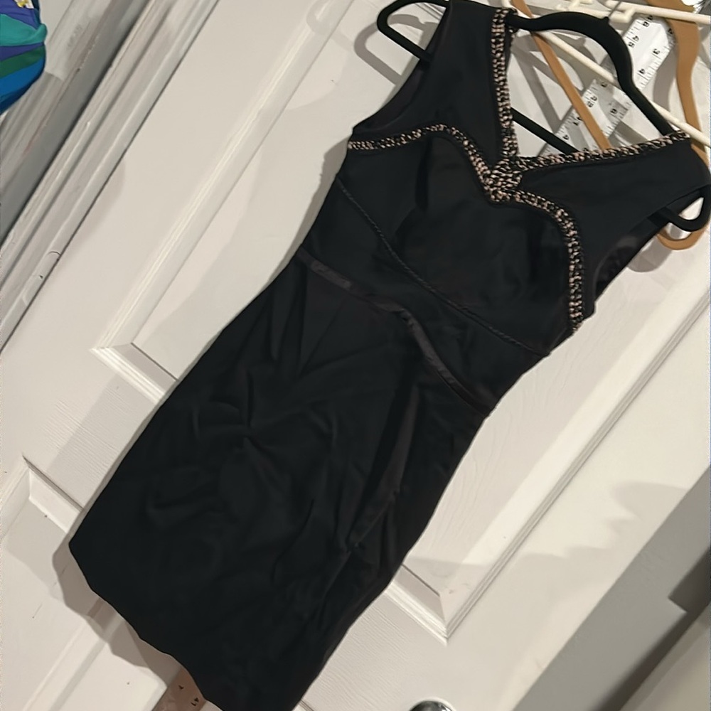 Guess by Marciano Black Embellished Sheath Midi Dress 📍 tags were removed